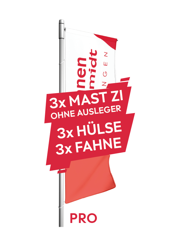 Fahnenmastpaket PRO