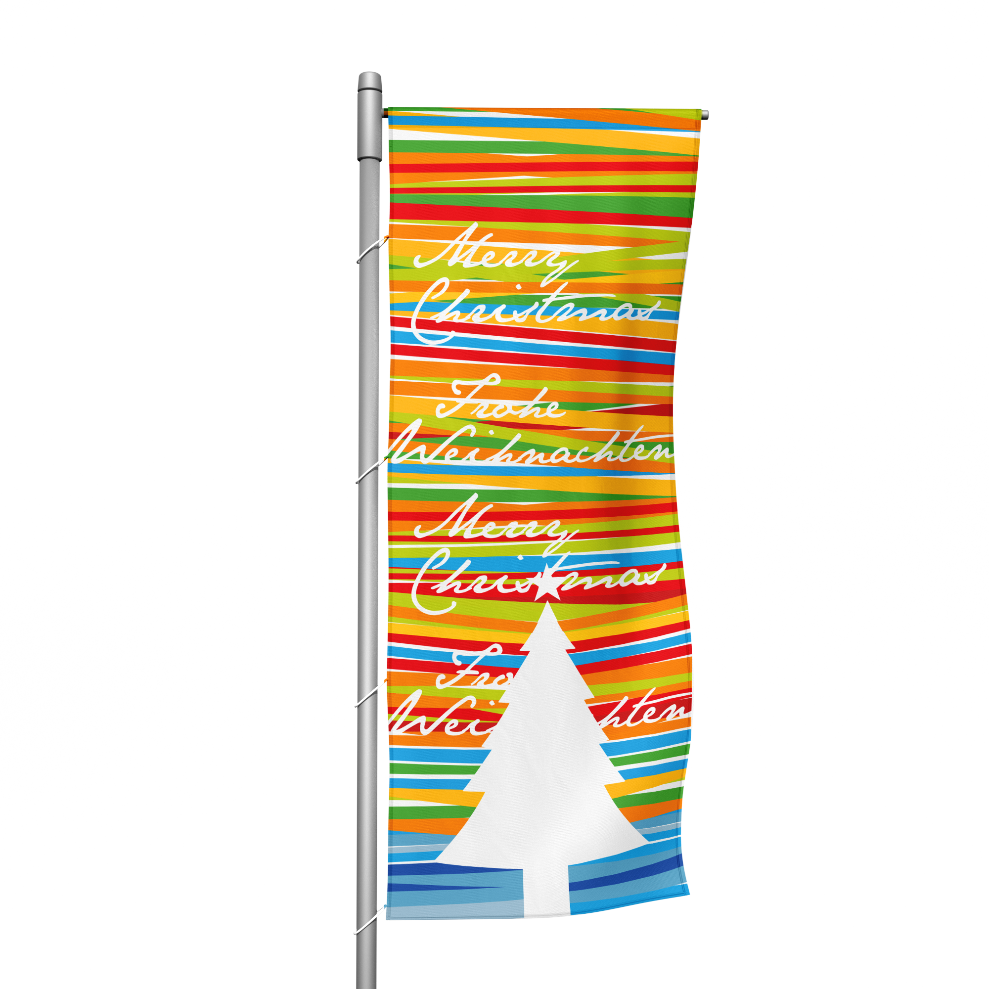 Weihnachten Colors - Hochformatfahne