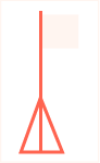 Grafik eines mobilen Masten